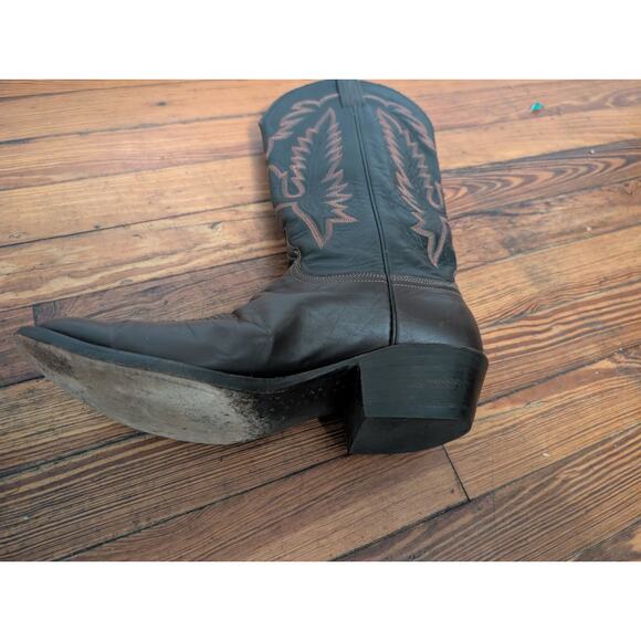 Lucchese Classics L156264 Handmade Boots Black/Brown Size 10.5 - Picture 12 of 16